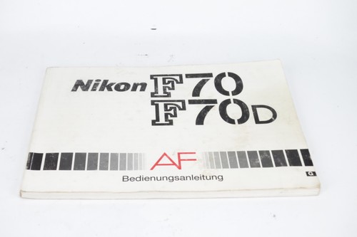 Nikon bedienungsanleitung f70 - nikon,