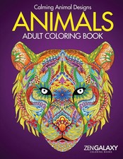 Adult Coloring Book Animals