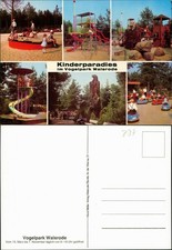 Ansichtskarte Walsrode Vogelpark Kinder-Spielplatz (Mehrbildkarte) 1980