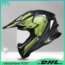Quadhelm DOT Crosshelm Racing Helme Grün SPEED Integralhelm Rally Motorradhelm