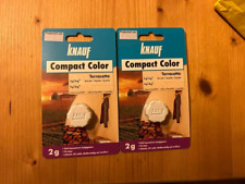 2 x 2 Gramm Knauf Compact Color Terracotta unbenutzt in OVP !