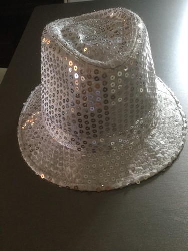 Chapeau blanc sequins - blanc, &