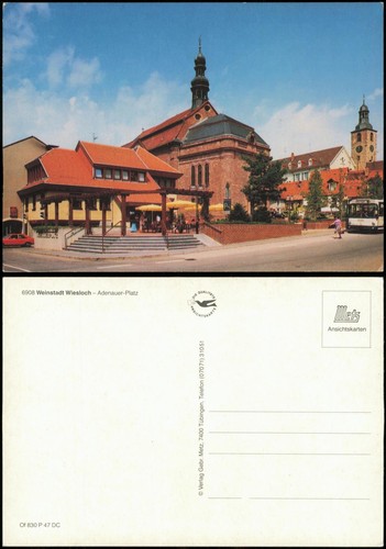 Ansichtskarte wiesloch - ansichtskarte,