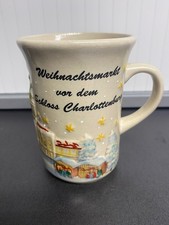 Tasse Glühwein Weihnachtsmarkt Berlin Schloss Charlottenburg mit Relief*