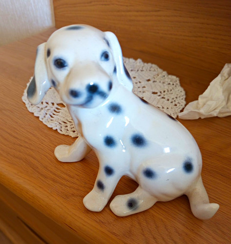 Keramikfigur hund dalmatiner - hund,