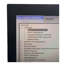 Dell Optiplex 7450 AIO i5 3GHz