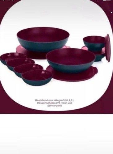 Tupperware allegra set - tupperware,