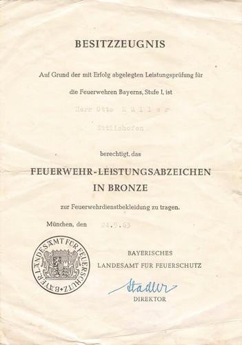 Bayern besitzzeugnis für - bayern,, das