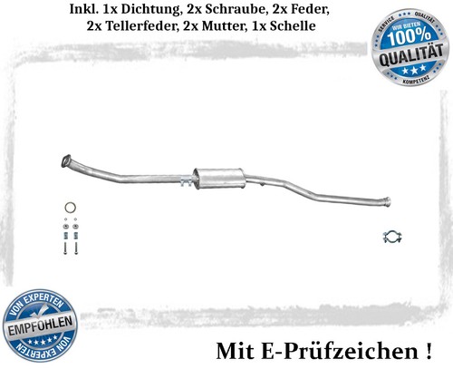 Mittelschalldämpfer für