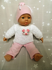 Handmade Sachen Puppenkleidung Strick Pullover Hose Mütze Re born  Baby 43-47cm 