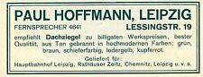 Paul Hoffmann Leipzig DACHZIEGEL Historische Reklame von 1914