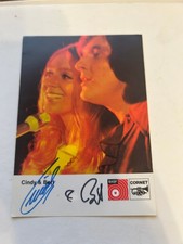 Autogramm Karte CINDY & BERT handsigniert