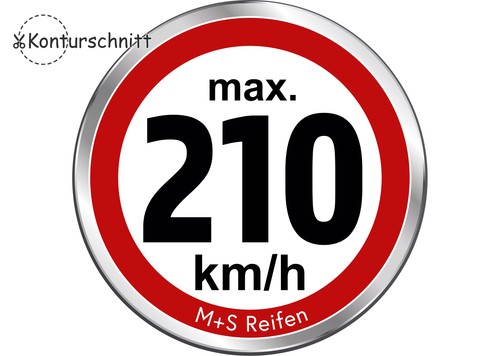 Geschwindigkeitsaufkleber - 12, x