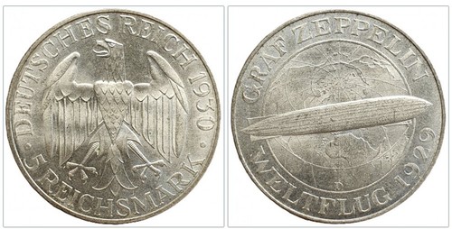 Mark reichsmark 1930 d - 5,