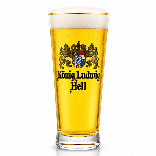 König ludwig hell bierglas - könig,
