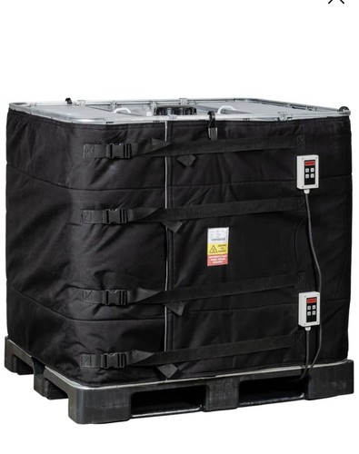 Ibc 600l mantelheizung - mantelheizung, schwarz