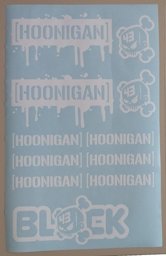Hoonigan logo aufkleber set - logo,