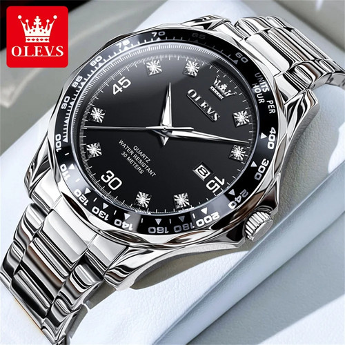 Herren armbanduhr edelstahl - herren,