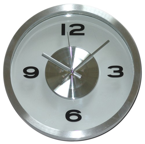 Wanduhr transparent silber - transparent,