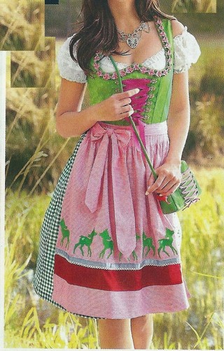 Dirndl trachten kleid - dirndl,