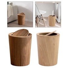 Holz-Mülleimer mit Deckel