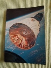 Gemini 6 + 7, seltene FarbPostkarte von dem Rendezvous,  Zeiss Oberkochen, Gebr.