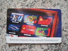 Telefonkarte Rettet die Schmetterling,sammelt Telefonkarten