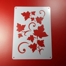 A5 Schablone Efeu Ranke Weinlaub Ornament Rebe - BD528