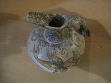 Kleine Dekovase + ca 12 cm hoch + griechische Motive + museum copy handmade