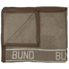 Bundeswehr Wolldecke Outdoor braun ca. 220 x 130 cm Campingdecke Couchdecke