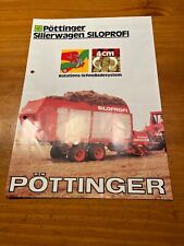 Prospekt Pöttinger Silierwagen Ladewagen Traktor Schlepper Brochüre L