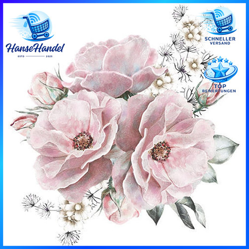 Wandtattoo blumen pfingstrose - blumen,