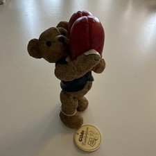 Gilde Teddybären Handwerk rotes Herz Liebe Bären  Handarbeit gemalt Sammler 