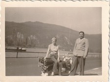 Vintage foto paar mit - vintage, nsu
