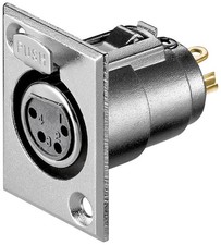 4 pol XLR Einbau Buchse