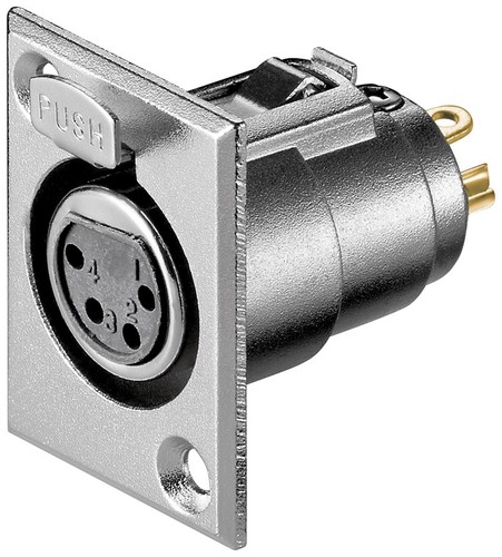 Pol xlr einbau buchse - einbau,