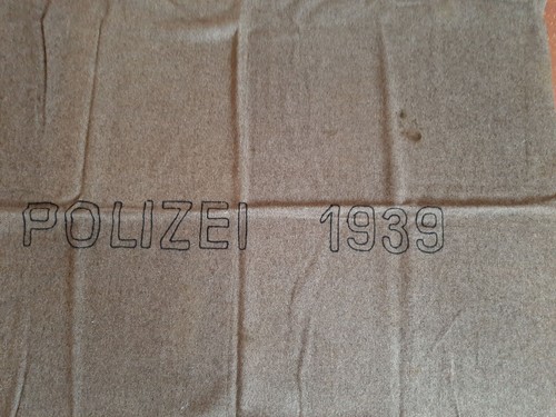 Alte pferdedecke polizei 1939 - alte,