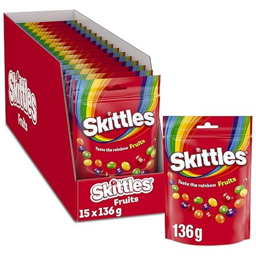 Skittles fruits 15x136g - skittles,