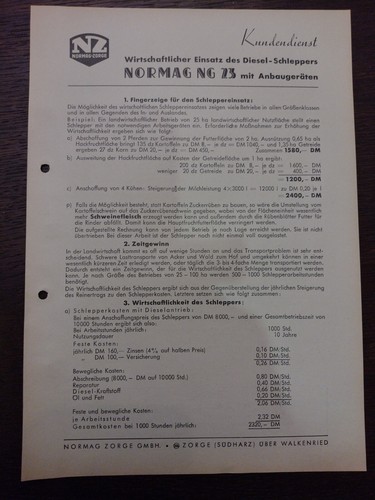 Original normag prospekt der - original, "der