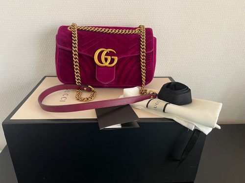 Gucci marmont samt - gucci, gg