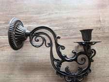 Wandkerzenhalter, Messing brüniert