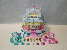 Polly Pocket Mini Pop Up Party Clubhouse 99% komplett Haus Figuren Zubehör 1995