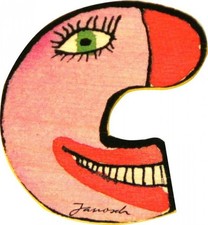 Janosch holzbuchstabe 6cm - janosch, c