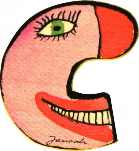 Janosch holzbuchstabe 6cm - holzbuchstabe,