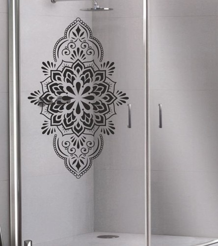 Aufkleber glas dekor bad - dekor,
