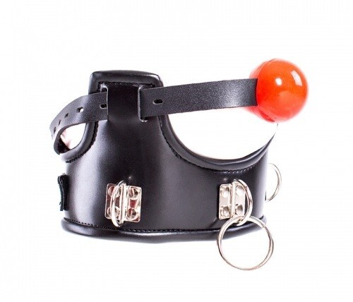 Bdsm leder halsband mit 40mm - leder,