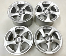 ORIG 18 PORSCHE 911 996 TURBO II Felgen Wheels 8 + 11 Hohlspeiche Hollow Twist