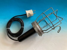 alte Handlampe Werkstattlampe Gitterschutz Leuchte Vintage Retro funktioniert