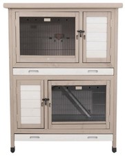TOP: XL-Aussenstall Nager/Hasen/Meerschweinchen Vollst Isoliert LUXUS 116x113x65