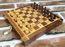 Sheesham Mini Travel Chess Set
